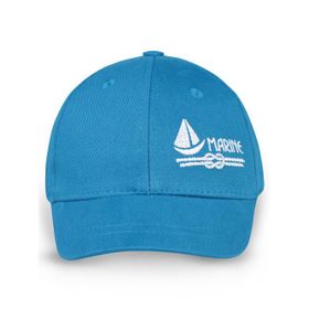 Civil Boys Marine Nakış 2-5 Yaş Mavi Erkek Çocuk Kep Şapka