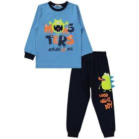 Civil Boys Monster Baskılı 2-5 Yaş Lacivert Pijama Takımı