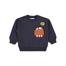 Civil Boys Monster Basklı 2-5 Yaş Gri Sweatshirt