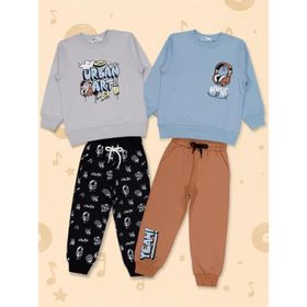 Civil Boys Music Baskılı 2'li Set 2-5 Yaş Standart Takım