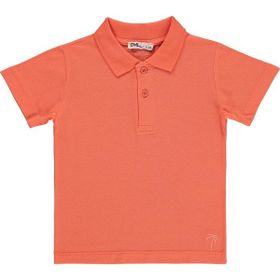 Civil Boys Palmiye Nakışlı Polo Yaka 2-5 Yaş Pembe Erkek Çocuk Tişört