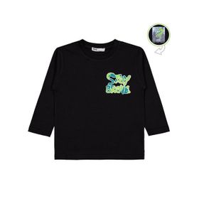 Civil Boys Stay Brave Baskılı 2-5 Yaş Siyah Sweatshirt