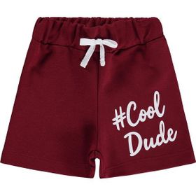 Civil Boys Tough Kid Baskılı 2-5 Yaş Bordo Kapri