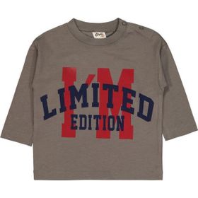 Civil CVL-77 Limited Baskılı 6-18 Ay Gri Bebek Sweatshirt