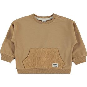 Civil Etiketli Basic 6-18 Ay Kahverengi Bebek Sweatshirt