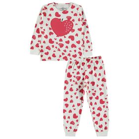Civil Girls 10-13 Yaş Ekru Kız Çocuk Pijama Takımı