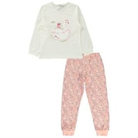 Civil Girls 10-13 Yaş Ekru Kız Çocuk Pijama Takımı