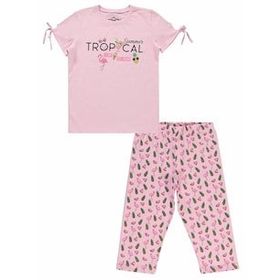 Civil Girls 10-13 Yaş Ekru Kız Çocuk Pijama Takımı