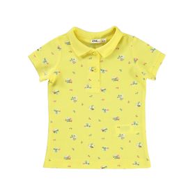 Civil Girls 18973828124S1-2 Sarı Kız Çocuk T-shirt
