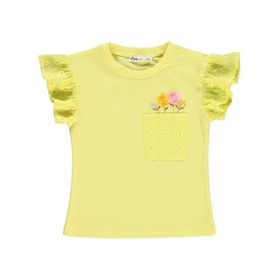 Civil Girls 18973828124S1-2 Sarı Kız Çocuk T-shirt