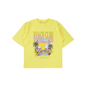Civil Girls 18973896324S1 Oversize Sarı Kız Çocuk T-shirt