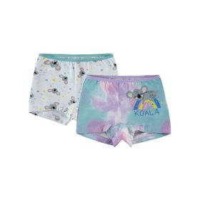Civil Girls 2-10 Yaş Kız Çocuk 2'li Boxer Set