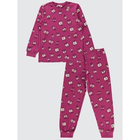 Civil Girls 22K34104424W2 Leylak Pusu Renk Kız Çocuk Pijama Takımı