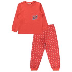 Civil Girls 22K83242224S1 Parlak Kırmızı Kız Çocuk Pijama Takımı