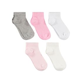 Civil Girls D4E07SB7123W1 3'lü Pembe Kız Çocuk Patik Çorap