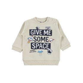 Civil Give Me Yazı Baskılı 6-18 Ay Fil Dişi Bebek Sweatshirt