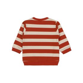 Civil Kalın Çizgi Empirme 6-18 Ay Turuncu Bebek Sweatshirt