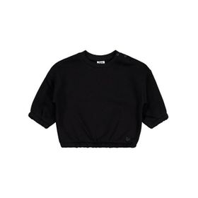 Civil Kalp Nakışlı Basic 6-18 Ay Siyah Bebek Sweatshirt