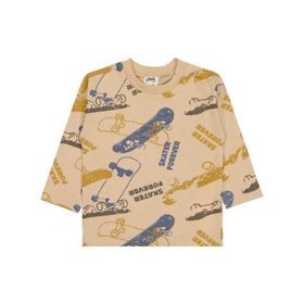 Civil Kaykay Baskılı 6-18 Ay Bej Bebek Sweatshirt