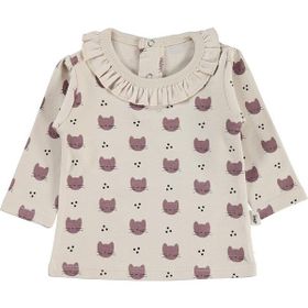 Civil Kedi Empirme 6-18 Ay Bej Bebek Sweatshirt
