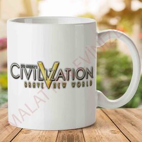 Civilization Baskılı Kupa Bardak