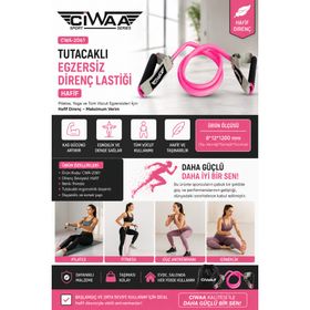 Ciwaa CWA-2061 Hafif Tutacaklı Egzersiz Direnç Lastiği