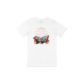 Cix 1 Mayıs Baskılı Cep Logo Tasarımlı Beyaz Erkek T-shirt