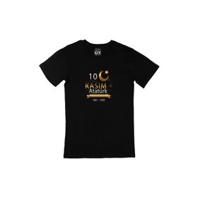 Cix 10 Kasım Atatürk Hatırası Memorial Siyah T-shirt