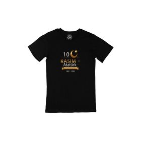 Cix 10 Kasım Atatürk Hatırası Memorial Siyah T-shirt