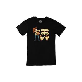 Cix %100 Pamuk Dedemin Çiftliği Siyah T-shirt