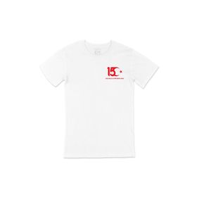 Cix 15 Temmuz Baskılı Cep Logo Tasarımlı Beyaz Erkek T-shirt