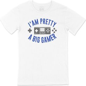 Cix A Big Gamer Beyaz Erkek T-shirt