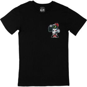 Cix A Big Gamer Cep Logo Tasarımlı 5XL Siyah Erkek T-shirt
