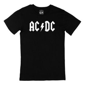 Cix AC DC Logolu Siyah Erkek Tişört