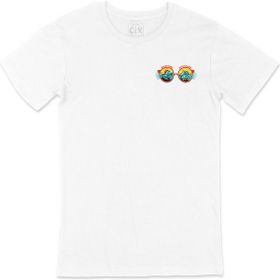 Cix Adventure & Enthusiast Cep Logo Tasarımlı 4XL Beyaz Erkek T-shirt