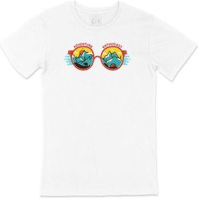 Cix Adventure & Enthusiast L Beyaz Erkek T-shirt