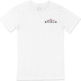 Cix Agents Of Shield Cep Logo Tasarımlı Beyaz Erkek T-shirt