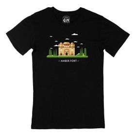 Cix Amber Fort Kalesi Siyah T-shirt