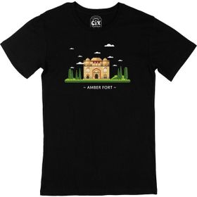Cix Amber Fort Kalesi Siyah T-shirt