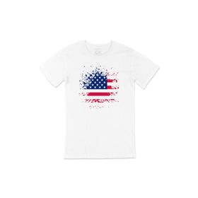 Cix Amerika Bayraklı Grunge T-shirt