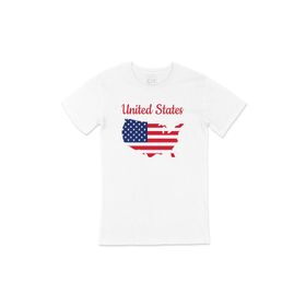 Cix Amerika Haritalı ve Bayraklı T-shirt
