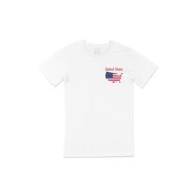 Cix Amerika Haritalı ve Bayraklı T-shirt