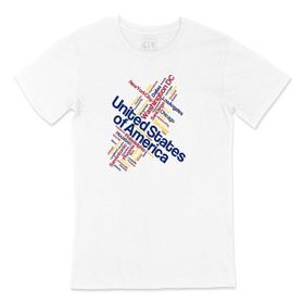 Cix Amerika Şehir İsimli T-shirt