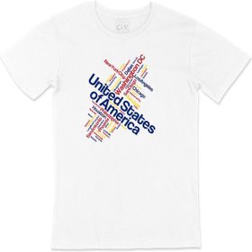 Cix Amerika Şehir İsimli T-shirt