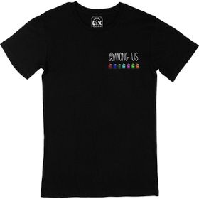 Cix Among Us All Siyah Cep Logolu Erkek T-shirt