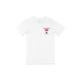 Cix Amsterdam Hollanda Bayraklı Kalpli Cep Logo Tasarımlı Beyaz Erkek T-shirt