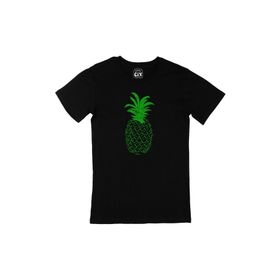 Cix Ananaslı Siyah T-shirt