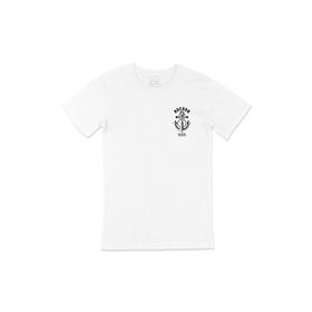 Cix Anchor Gemici Cep Logo Tasarımlı Beyaz Erkek T-shirt