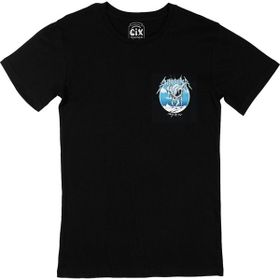 Cix Antichrist Freeze Em All Antarctica Cep Logo Tasarımlı Siyah Tişört