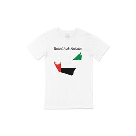 Cix Arap Emirlikleri Haritalı ve Bayraklı T-shirt